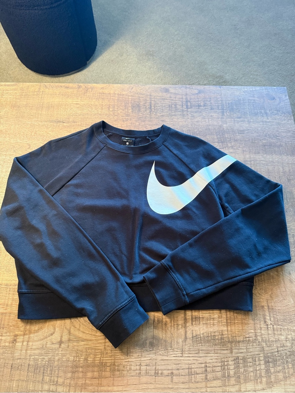 Nike Black Crewneck with White Swoosh